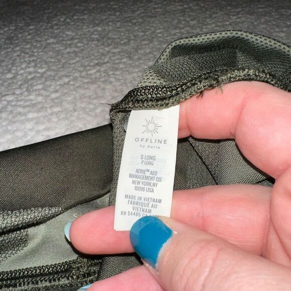 Aerie Women’s High Rise Leggings Green Camo Size Small Long EUC - Picture 9 of 12